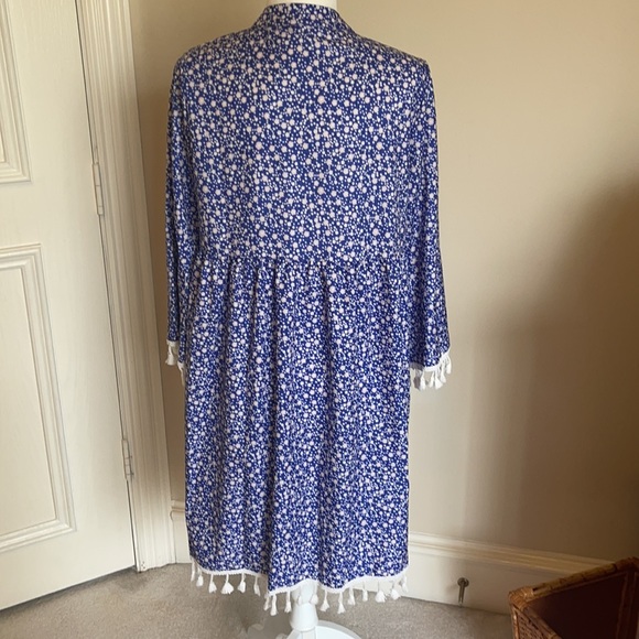 Blue tassel trimmed dress - Picture 3 of 4